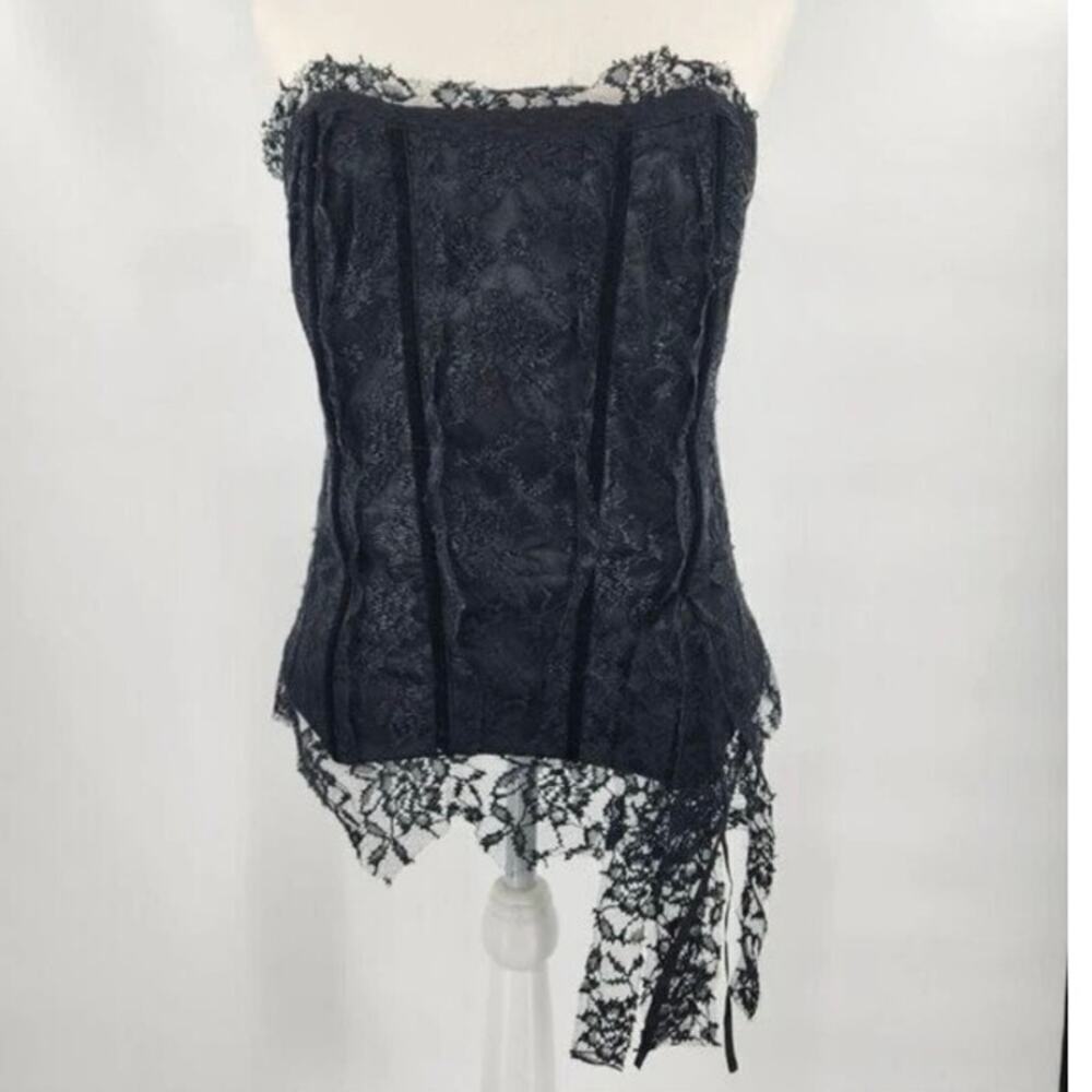 2000s y2k vintage Charlotte Russe goth core corset sz l